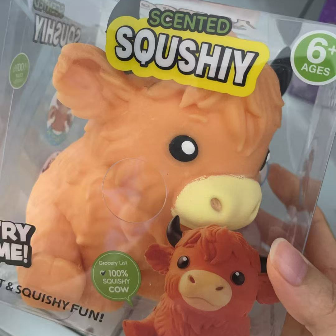 Highland Cow TPR Squishy