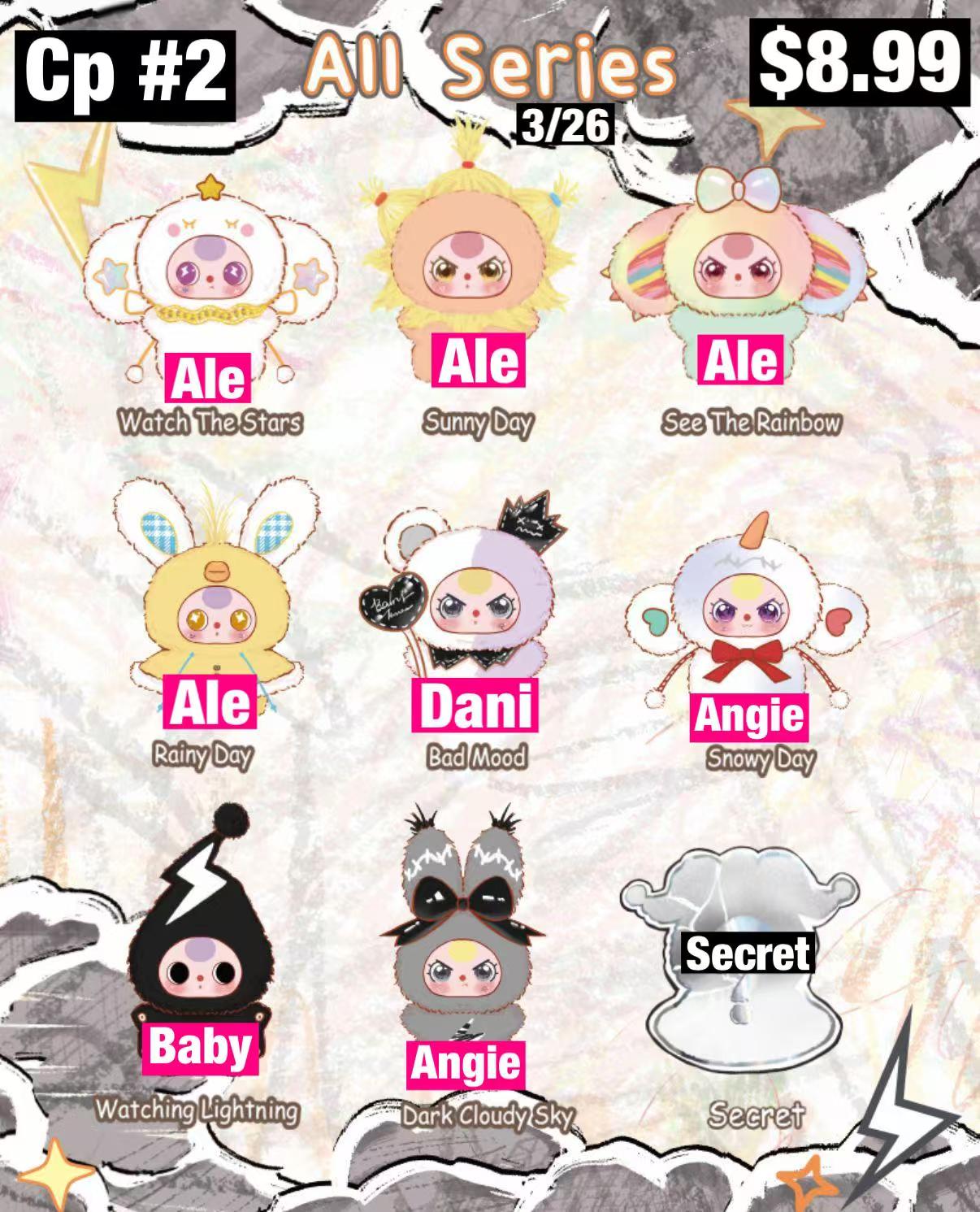 Baby Three Weather Guide Plush Blind Box