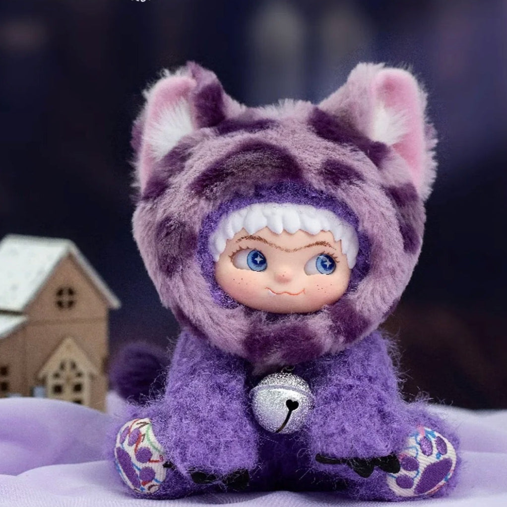 Wakuku Purple Leopard Hanging Card