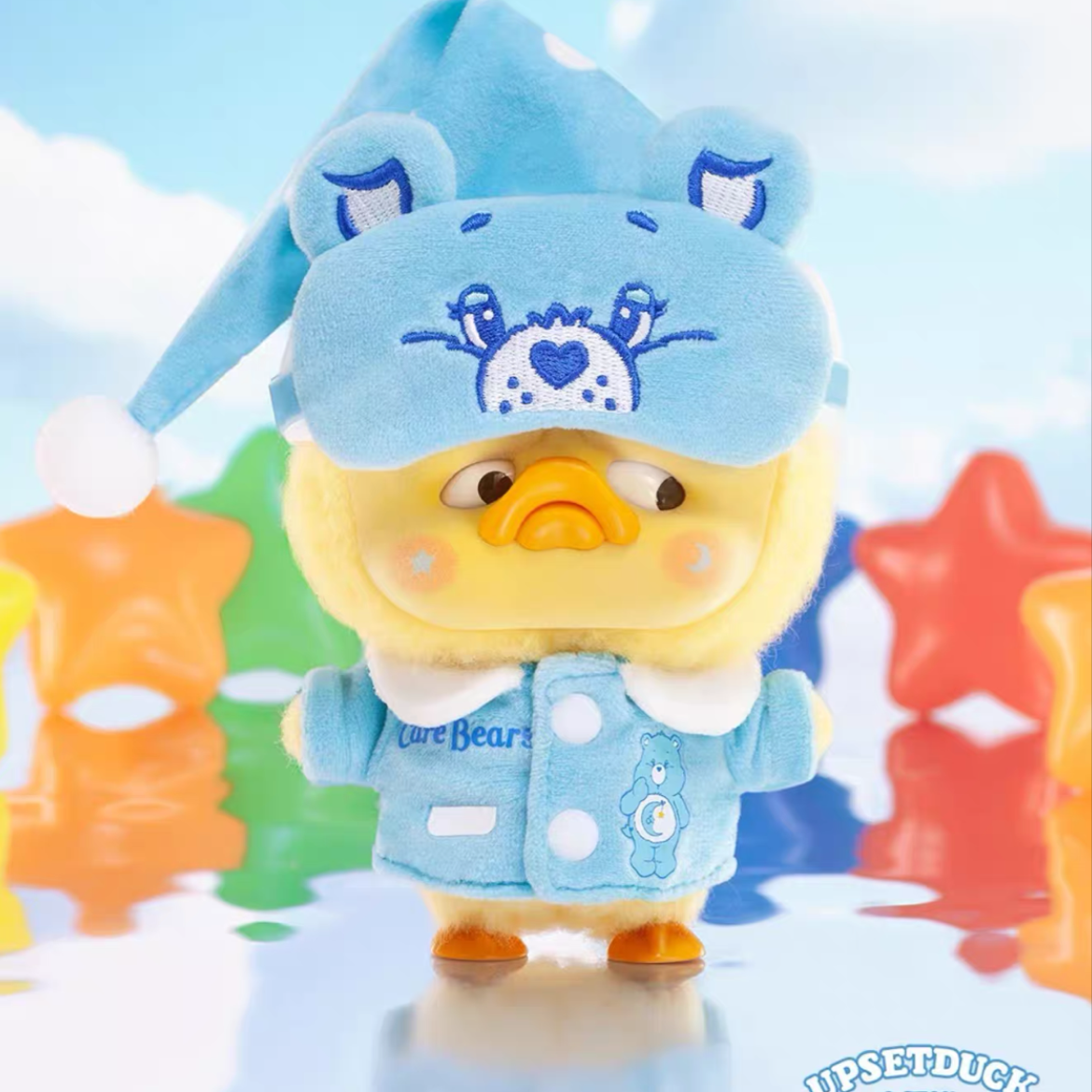 Upset Duck x Carebear Sleeping Bear Plush Doll Blind Box