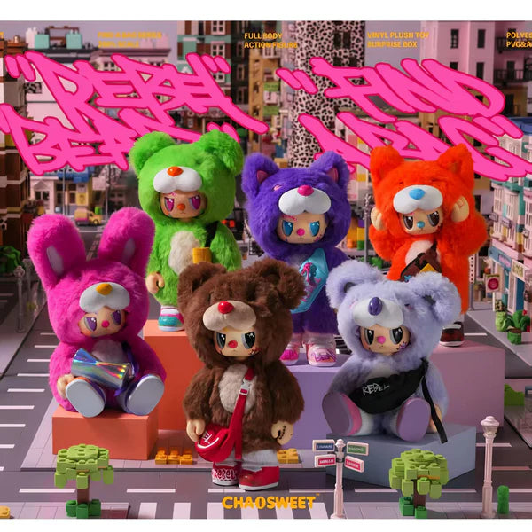 Rebel Bear Find A Bag Plush Toy Doll Series Blind Box