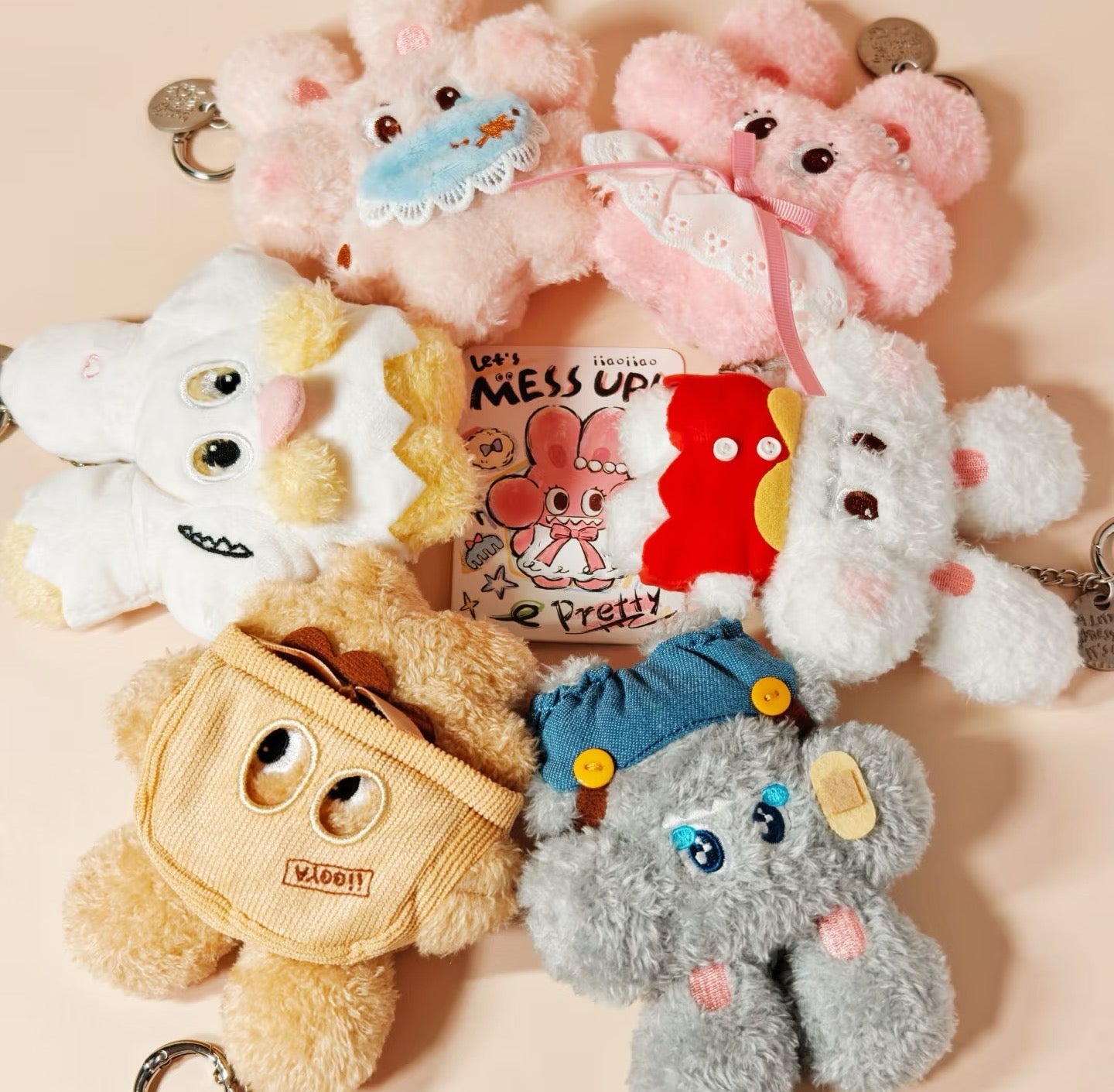 Let's mess up series-iiao iiao plush keychain blind box