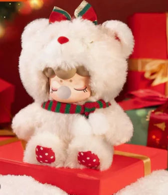 Nanci Christmas Bear Plush Keychain Card