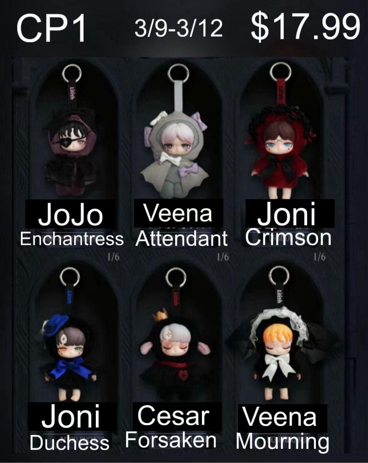 (Pre-Order) Lilith Forbidden Contract Plush Blind Box