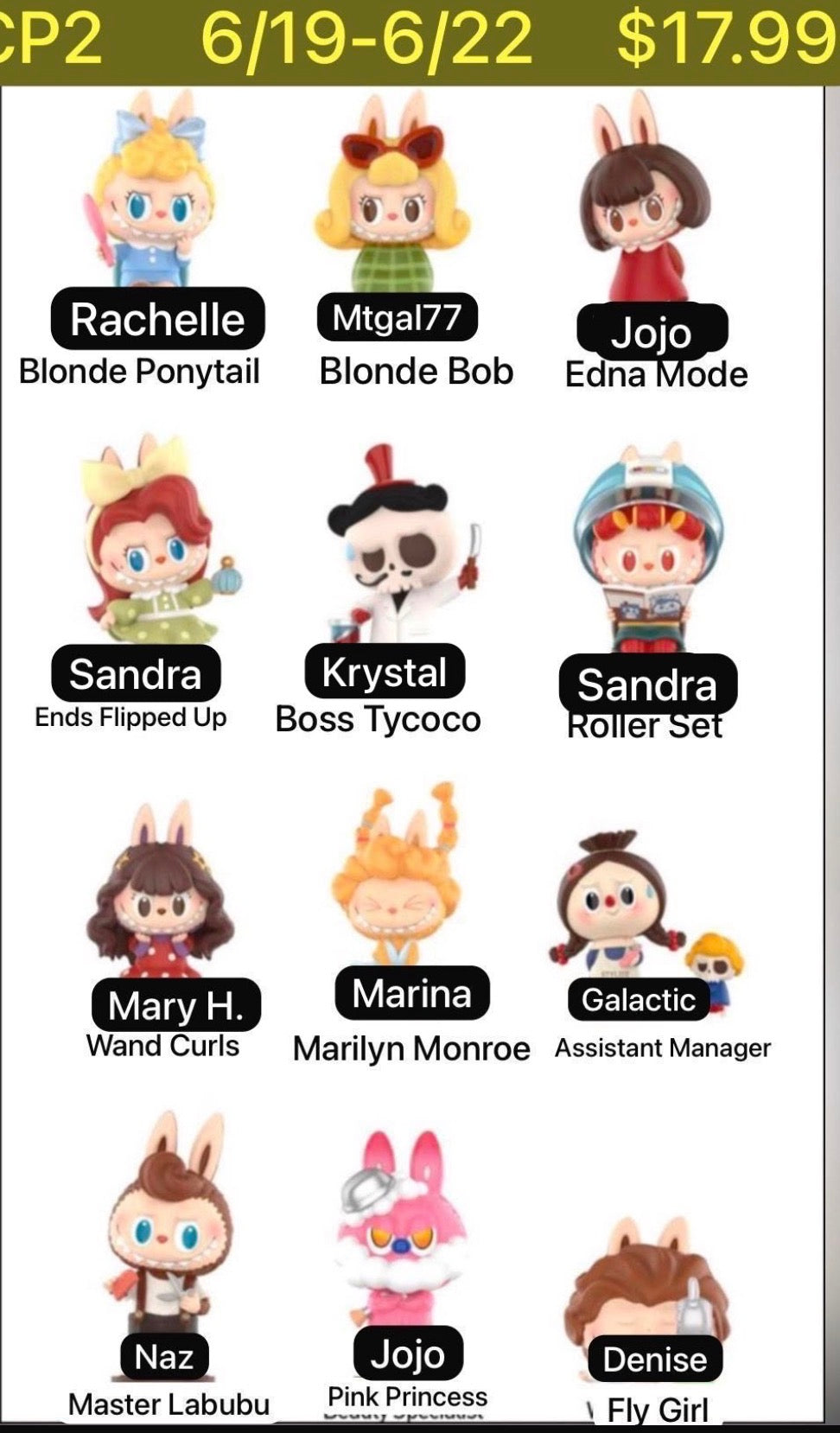 (Pre-Order)The Monsters Hair Salon Series Figures