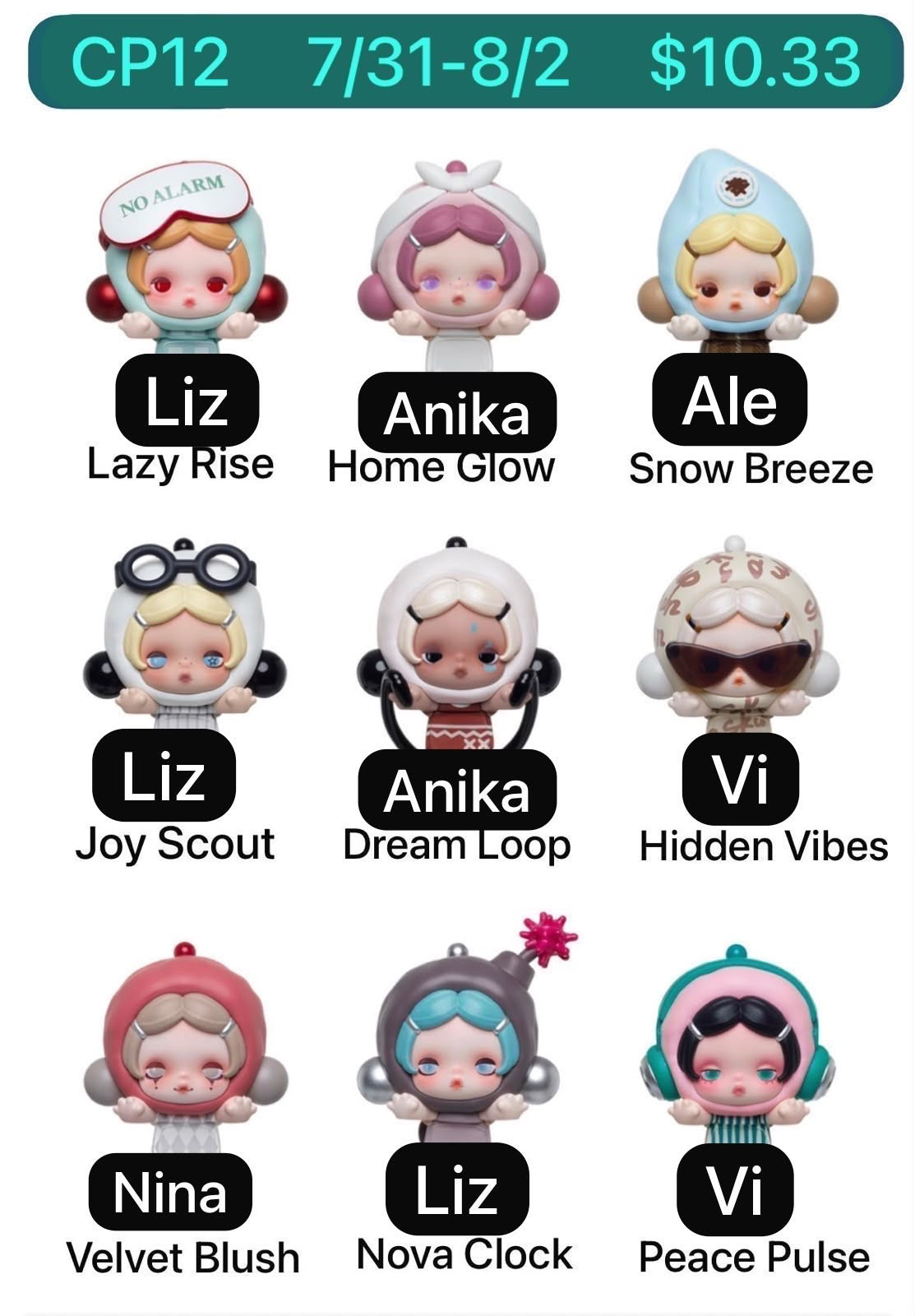 θ Skullpanda Off Mode Series Small Figures