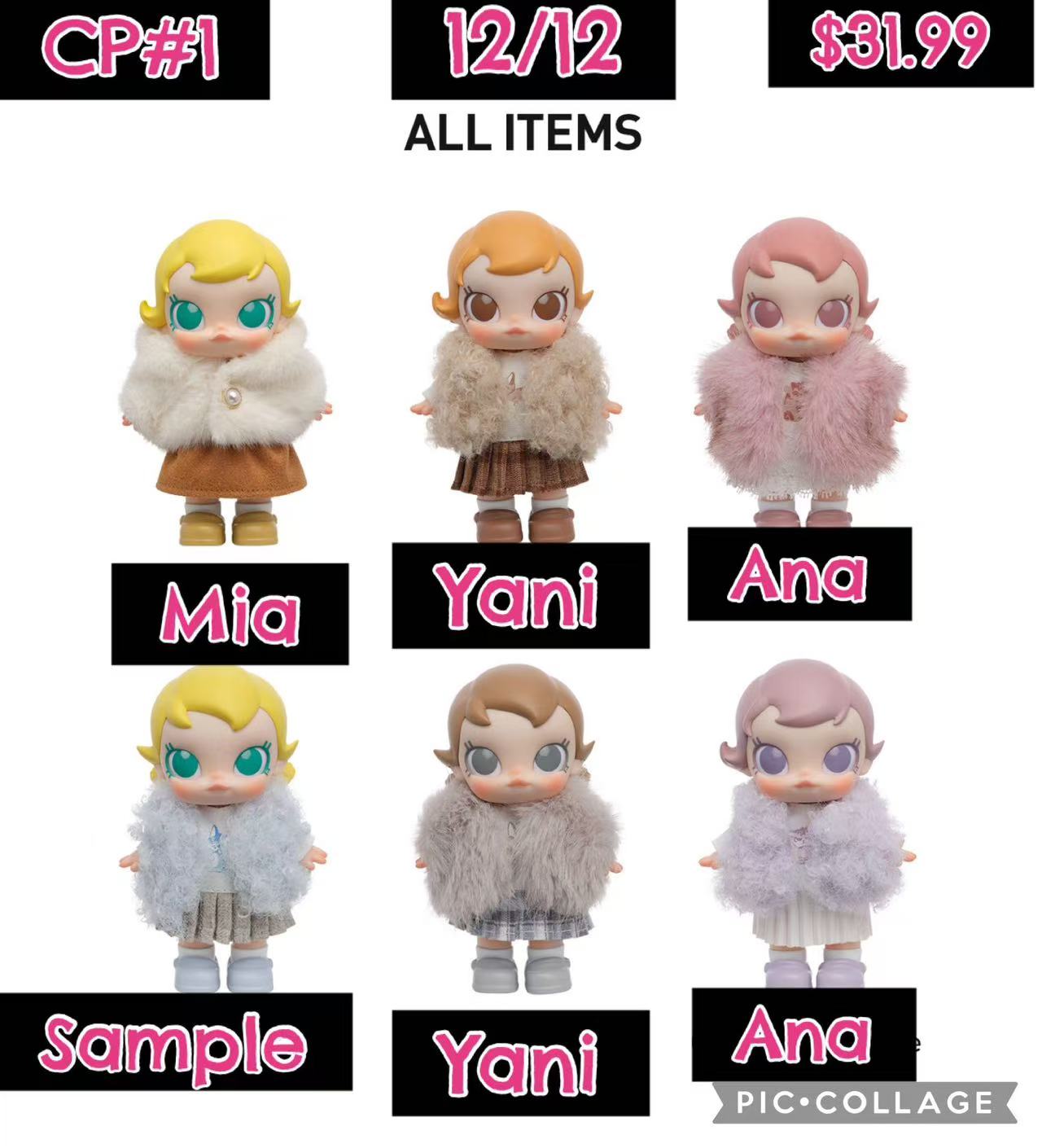 (Available 12.19) Baby Molly Winter Fit Check Series-Vinyl Plush Pendant Blind Box
