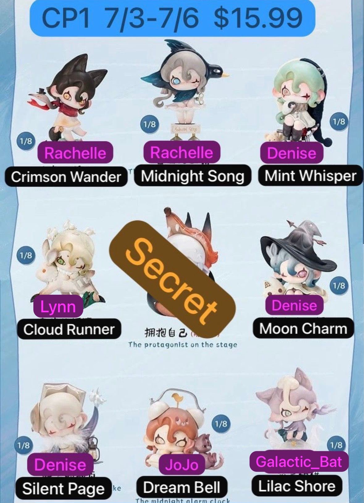 Moonin-Fading Childhood Series Blind Box