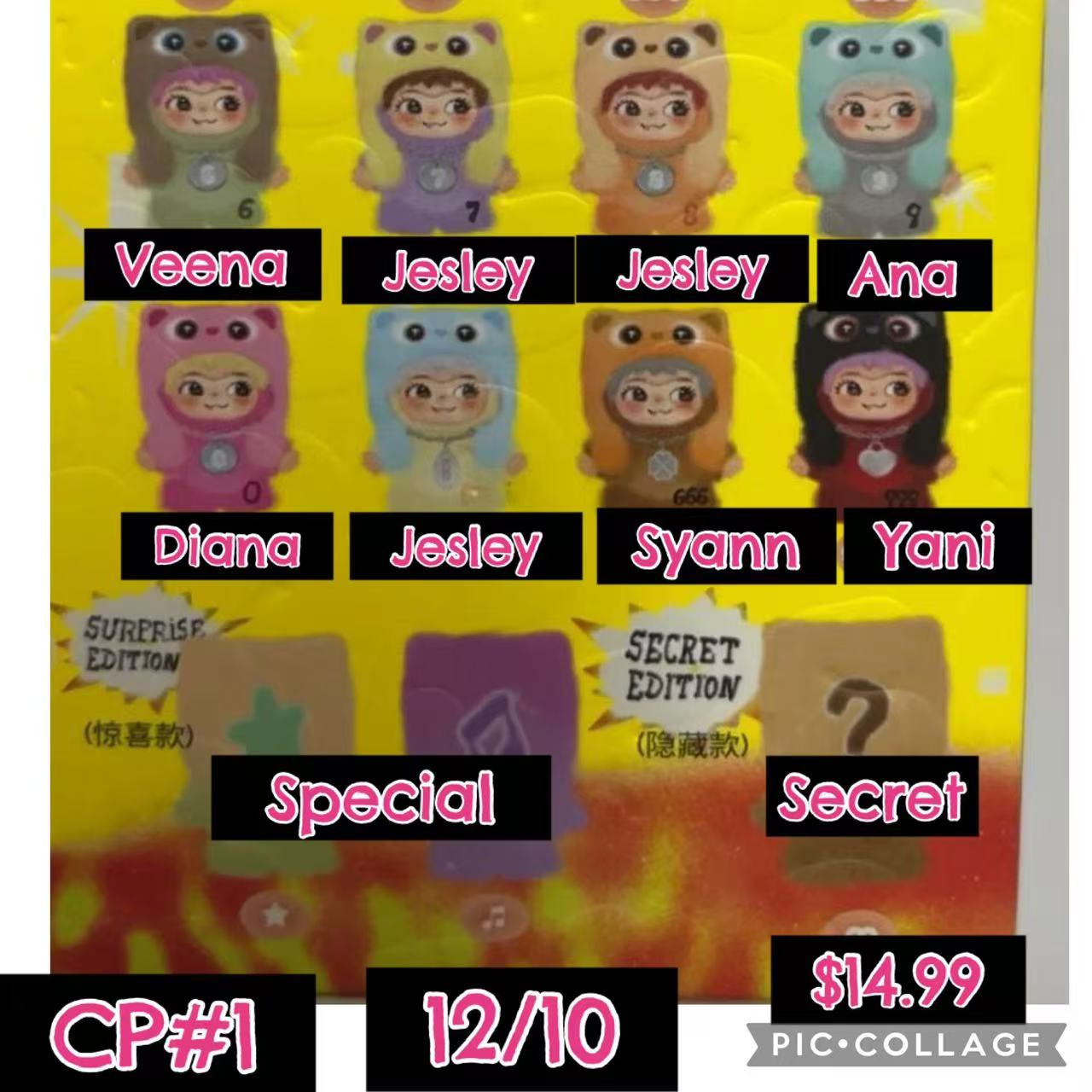 Wakuku On a Roll Plush Series toy surprise box Dolls