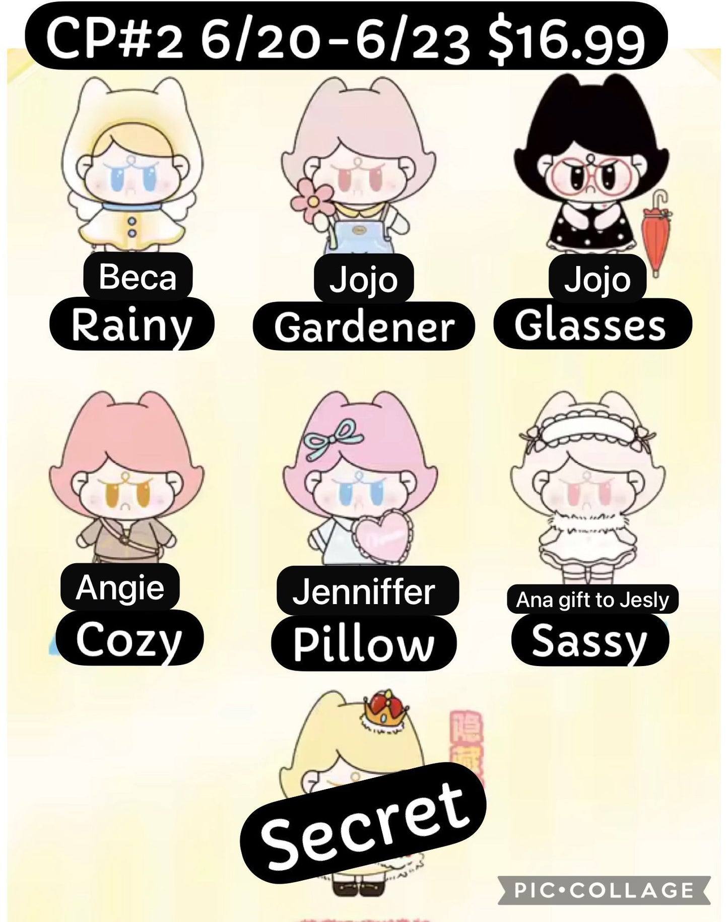 (Pre Order) HUGKIS "A Day with Aimee" Plush Blind Box Sweetly