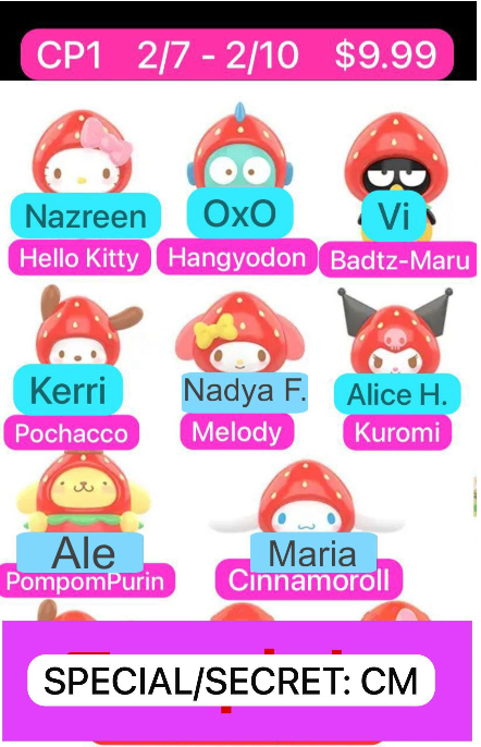 Sonrio characters Strawberry Candy Blind Box