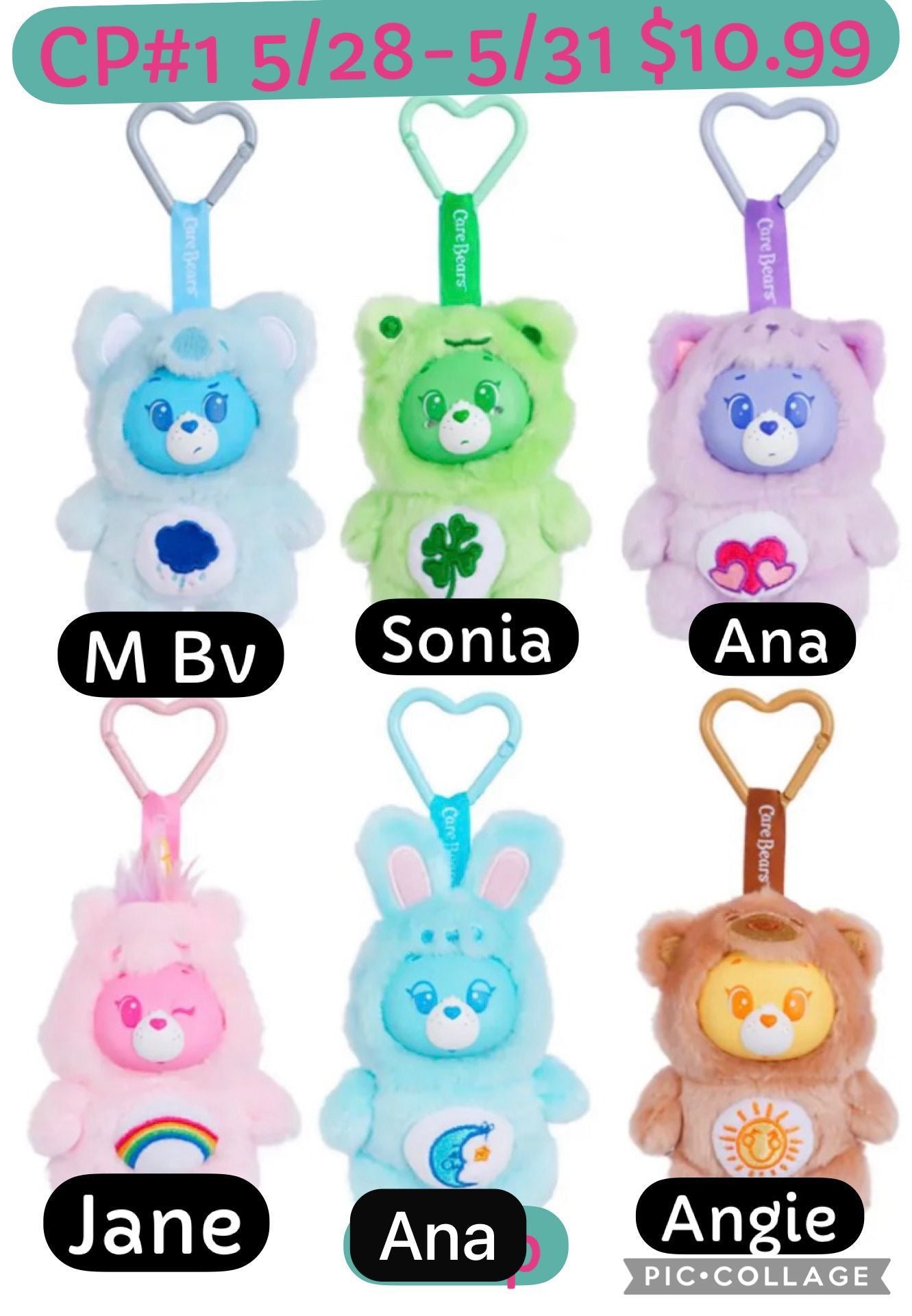 (Pre Order) Care Bears Animal Costume Scented