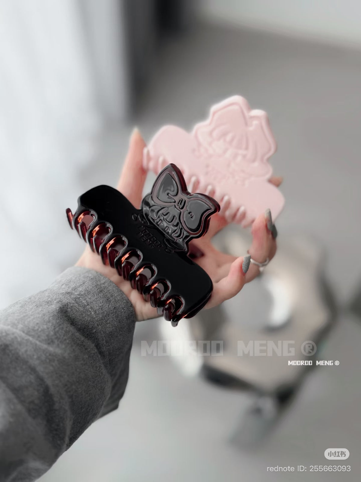(Pre-Order) Mooroo Meng Coffee Jelly Acetate Claw Clip