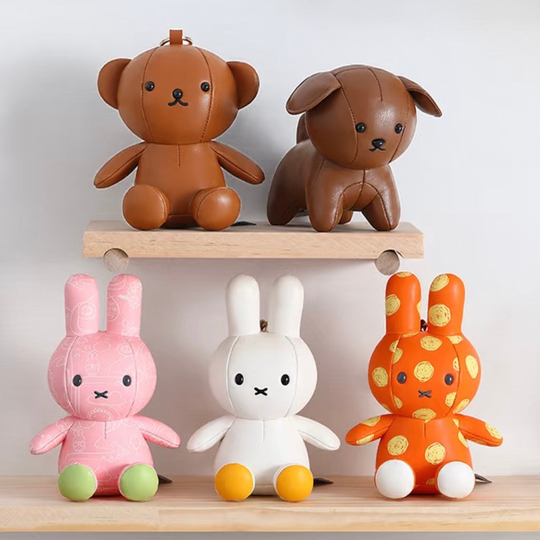(Pre-Order) VIPO · Miffy Leather Charm Bag Charm