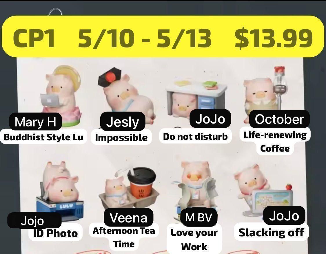 LuLu Pig's Work Life Series Blind Box