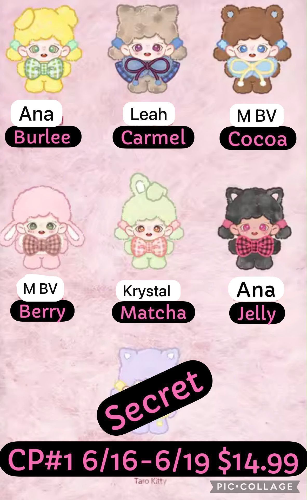 Zoraa Fluffy Tea Party Series Plush Pendant Blind Box