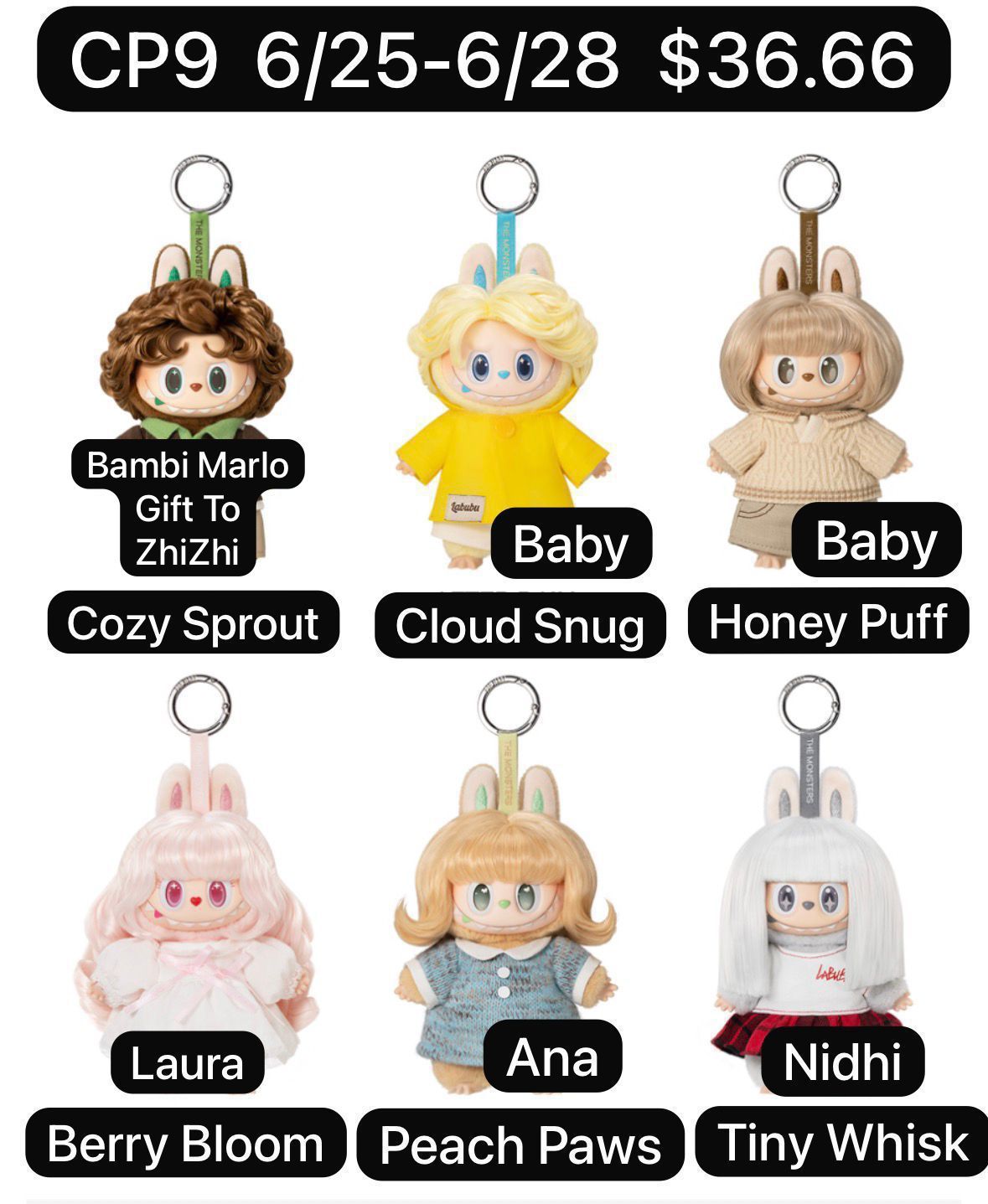 (Pre-Order)The Monsters Hair Salon Series Plush Blind Box