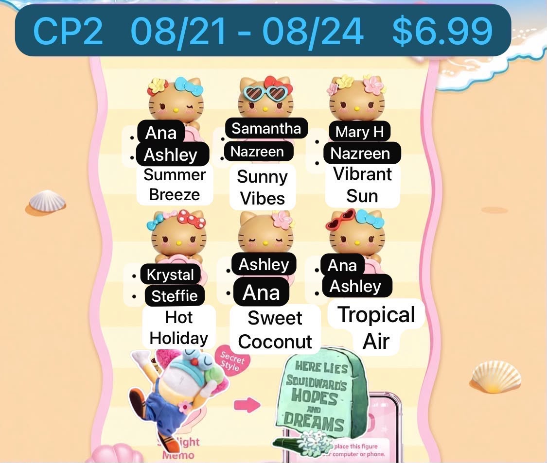 (Pre-Order) Sanrio Beach Vibes Bean Hipper Series