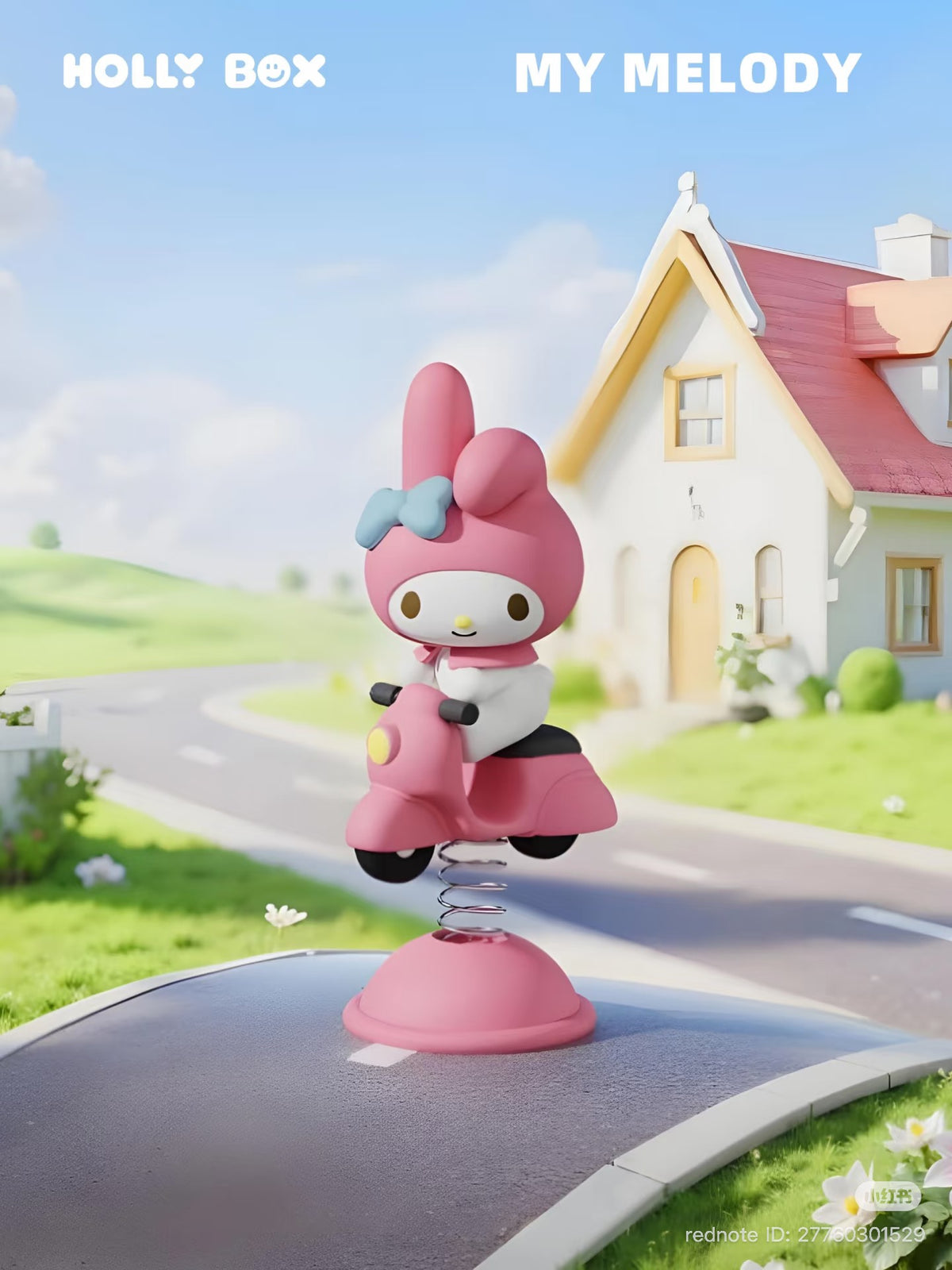 (Pre-Order) Sanrio Family Vehicle Series Collectible Figure – Wobbling Desk/Car Ornament (Hello Kitty & Hangyodon)