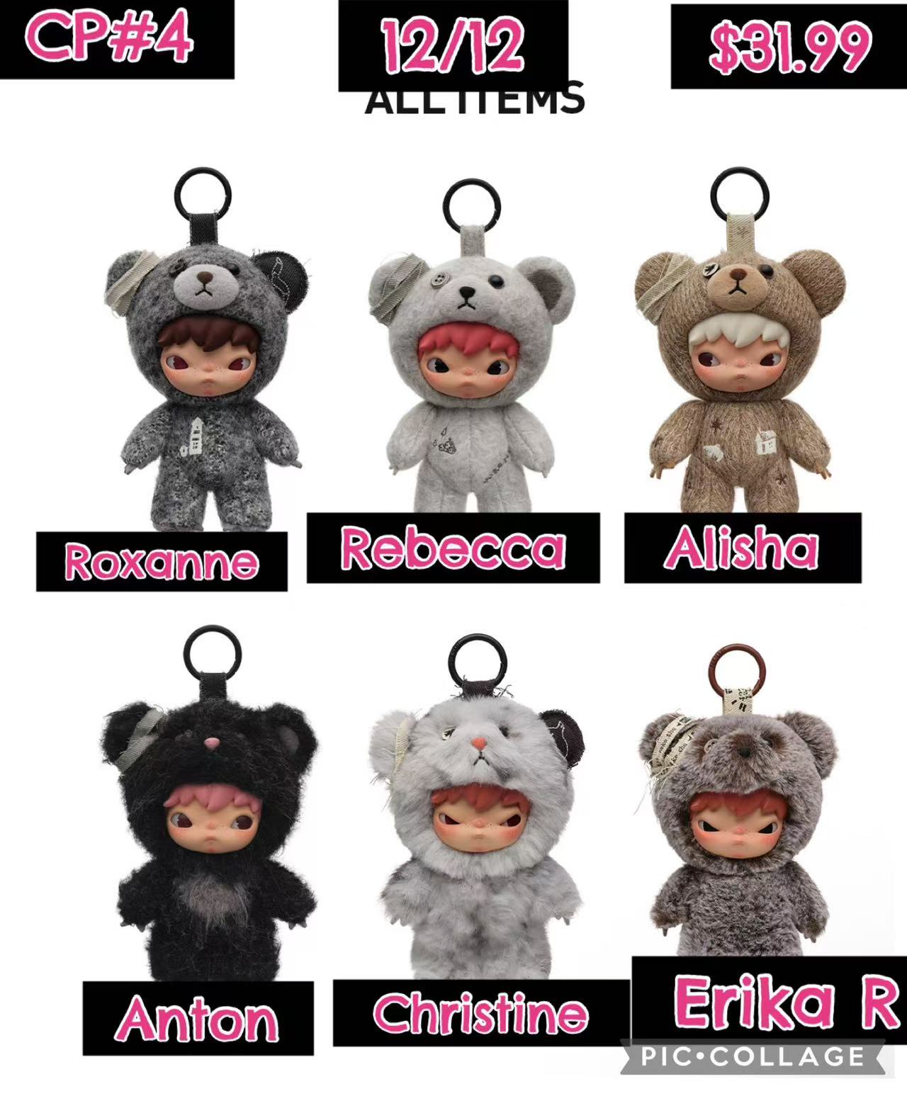 (Available 12.19)Hirono Road Journal Series-Plush Doll Pendant Blind Box