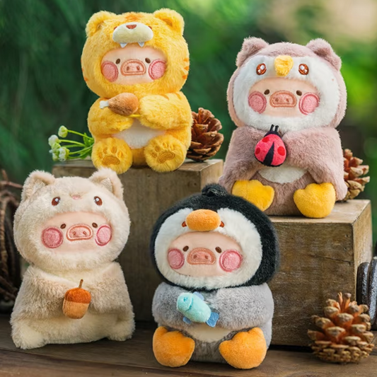 (Pre-order) Canned Pig LuLu Animal Party Series 2 - Cute plush keychain, eco-friendly bag & plush doll
