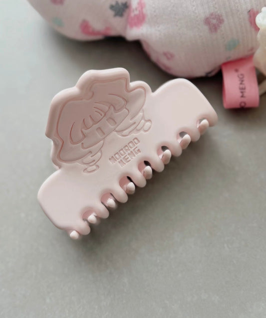 (Pre Order) Jiang Jiang Original Hand-Carved Acetate Pink Large Claw Clip