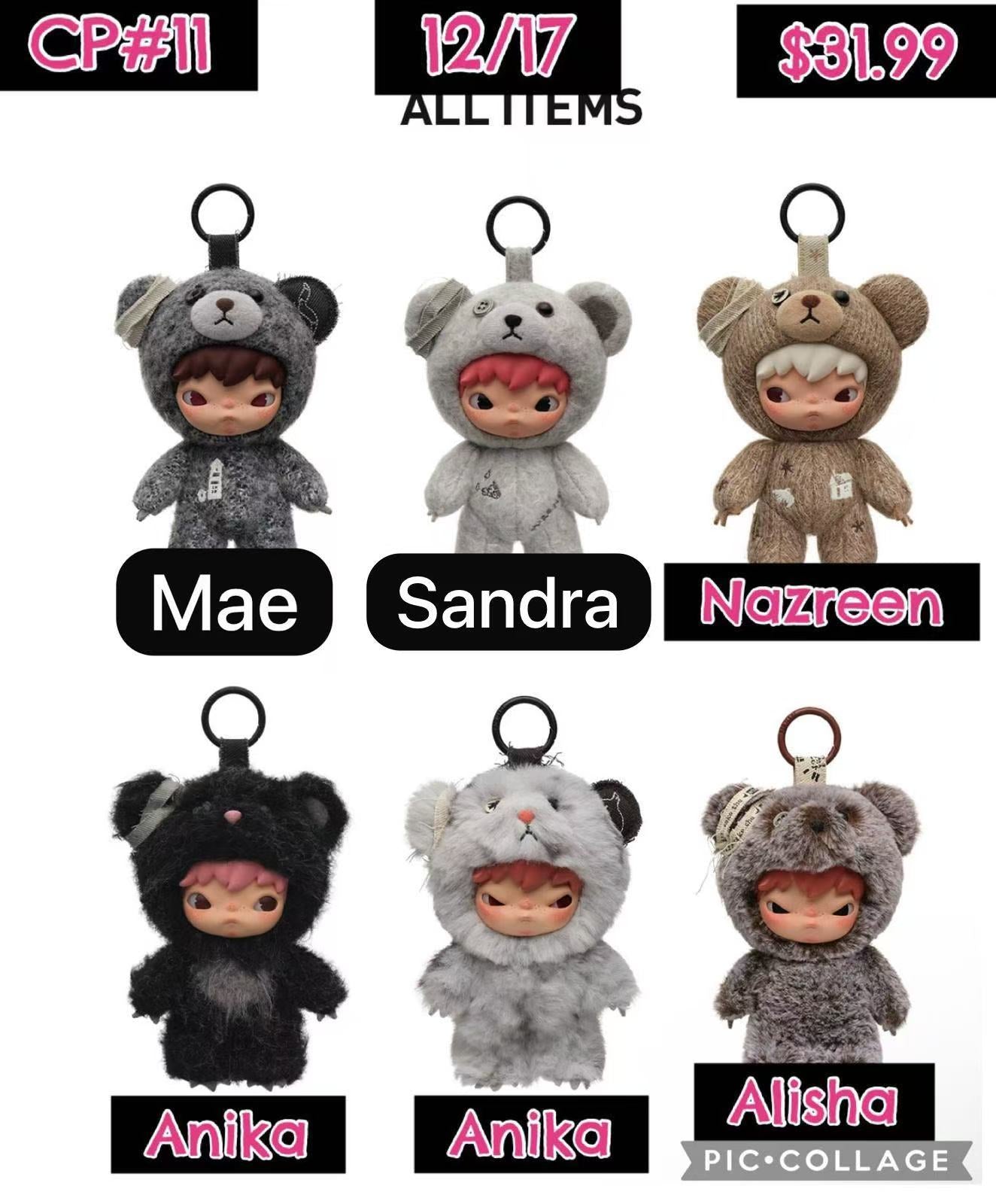 Hirono Road Journal Series-Plush Doll Pendant Blind Box