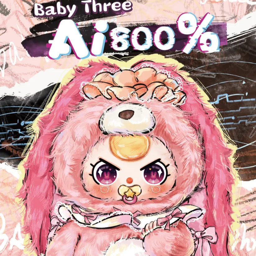 Baby Three 800% Artificial intelligence Plush Style Lucky Bag