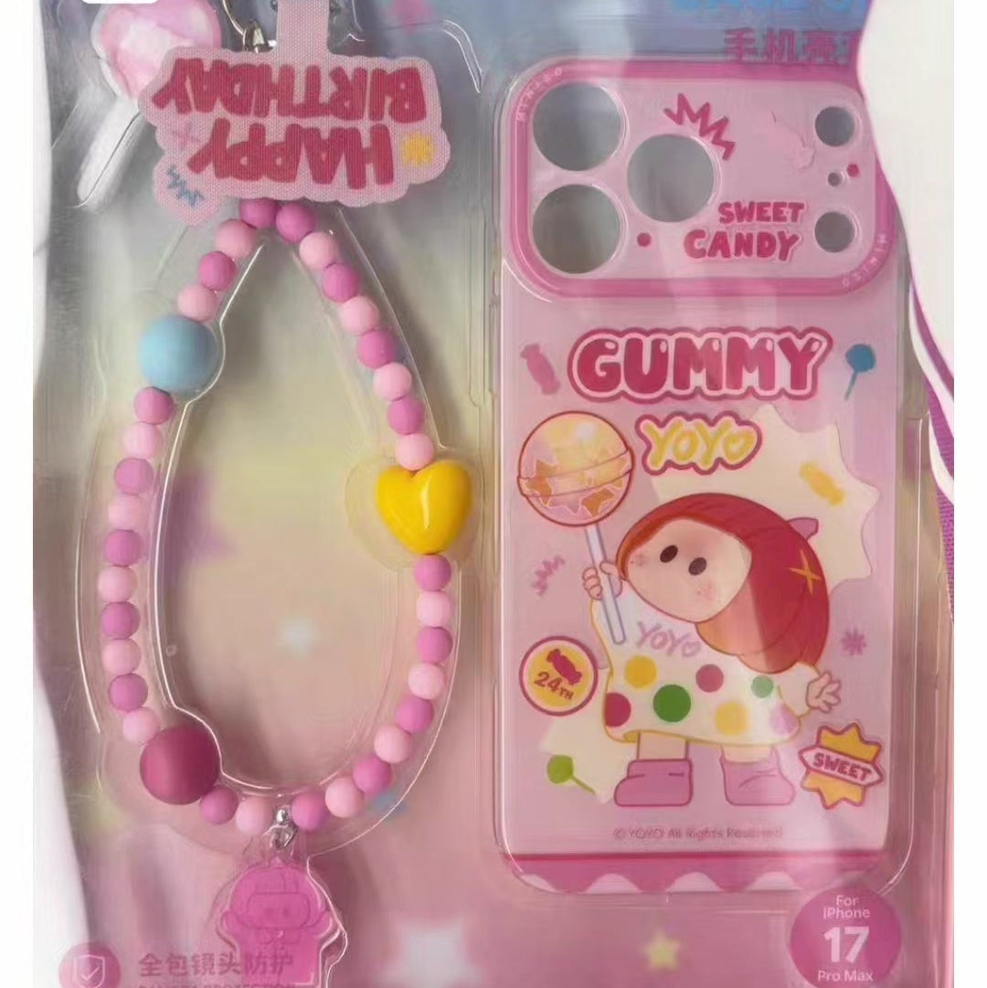 (Pre-Order) YOYO Candy Phone Case With Bead Chain (Apple 17 Promax)