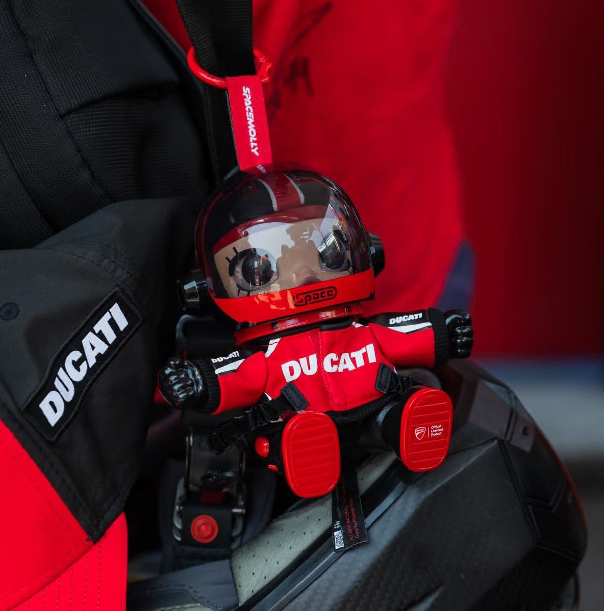 (Pre-Order) Mega Space Molly X Ducati Plush Pendant Hanging Card