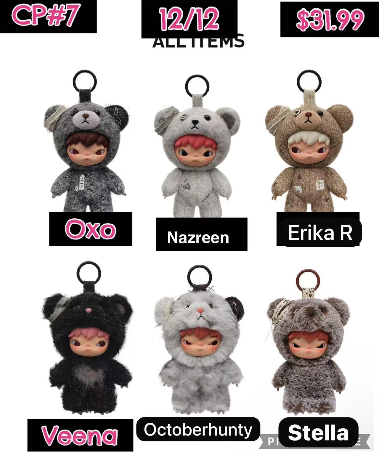 Hirono Road Journal Series-Plush Doll Pendant Blind Box
