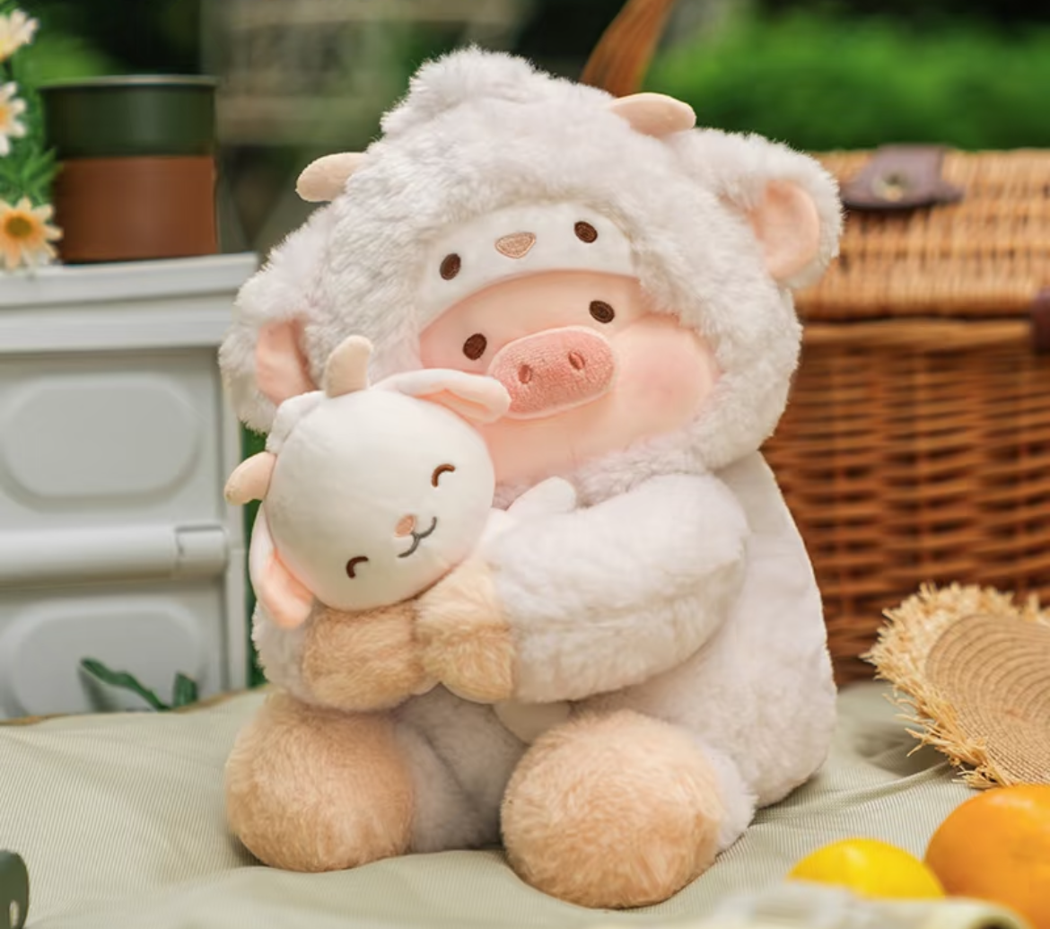 (Pre-order) Canned Pig LuLu Animal Party Series 2 - Cute plush keychain, eco-friendly bag & plush doll