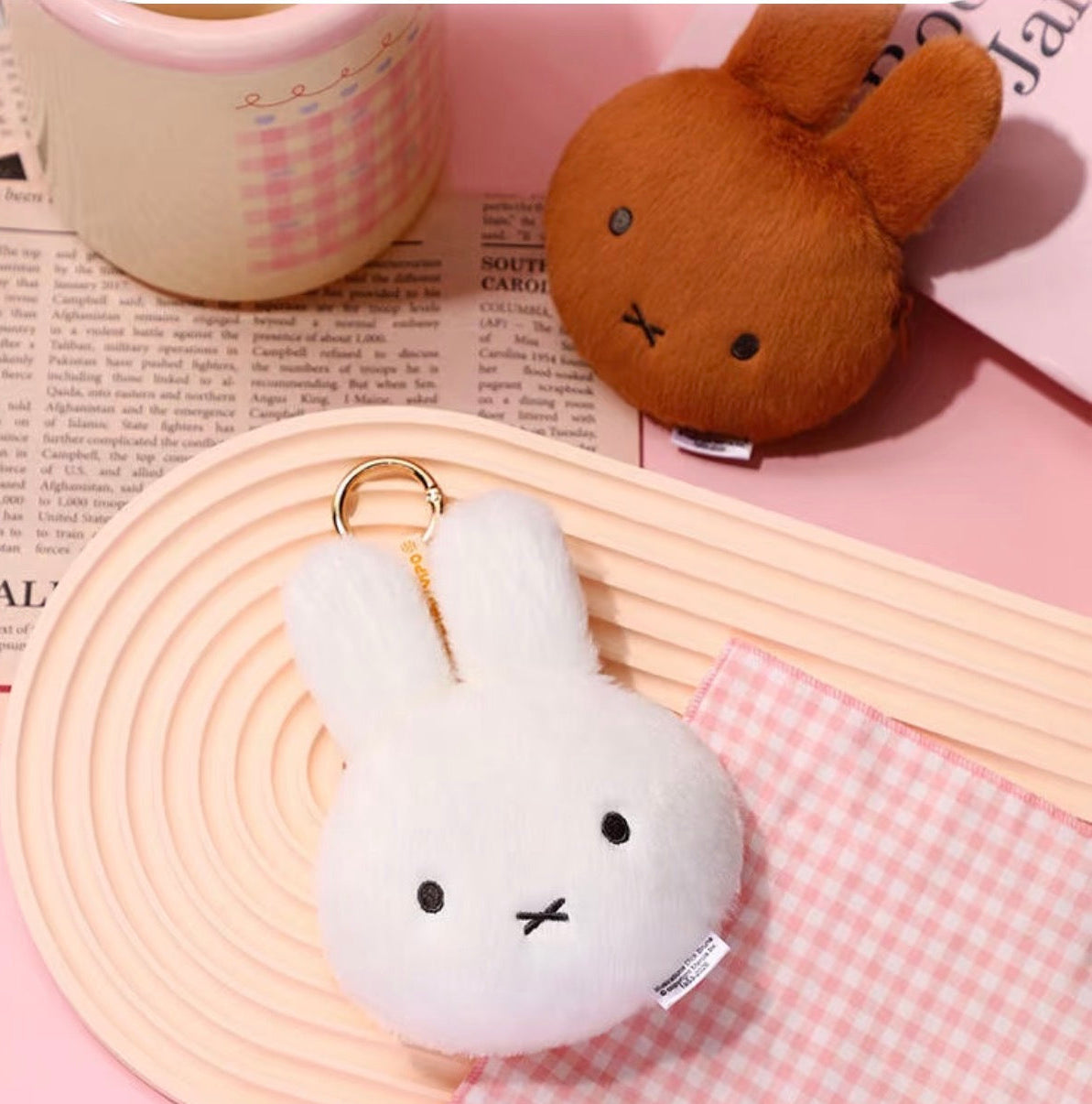 (Pre-Order) VIPO · Real Miffy plush earphone/coin purse charm