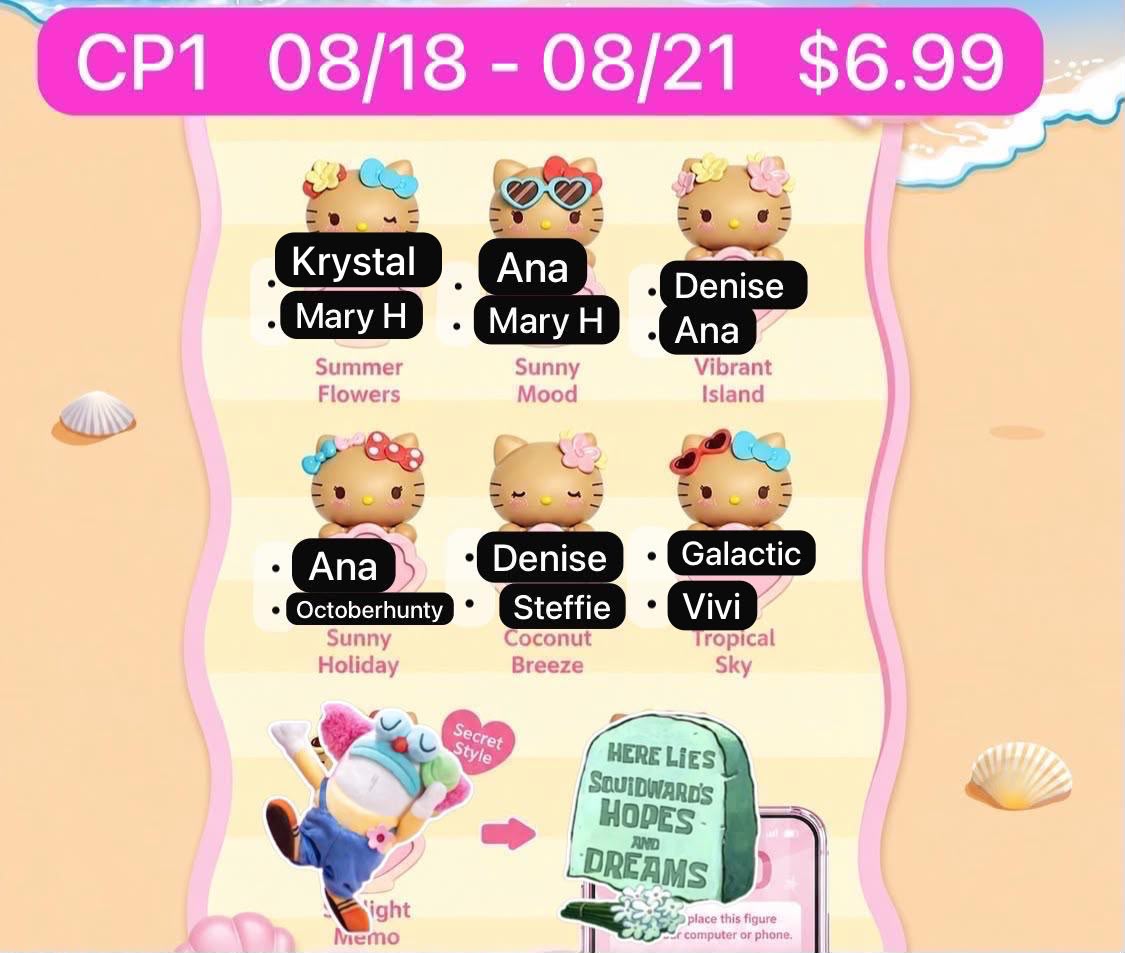 (Pre-Order) Sanrio Beach Vibes Bean Hipper Series
