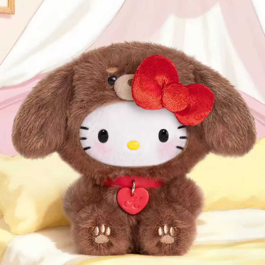 Hello kitty puppy party series plush pendant blind box