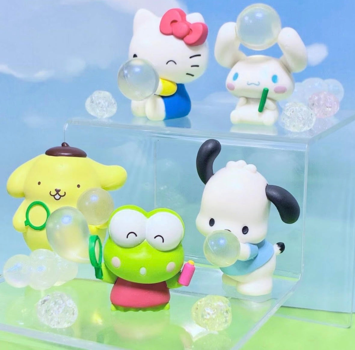 (Pre-Order) Sanrio Character Bubble Gashapon TOMY My Melody Pudding Dog Hello Kitty Figurage In Stock