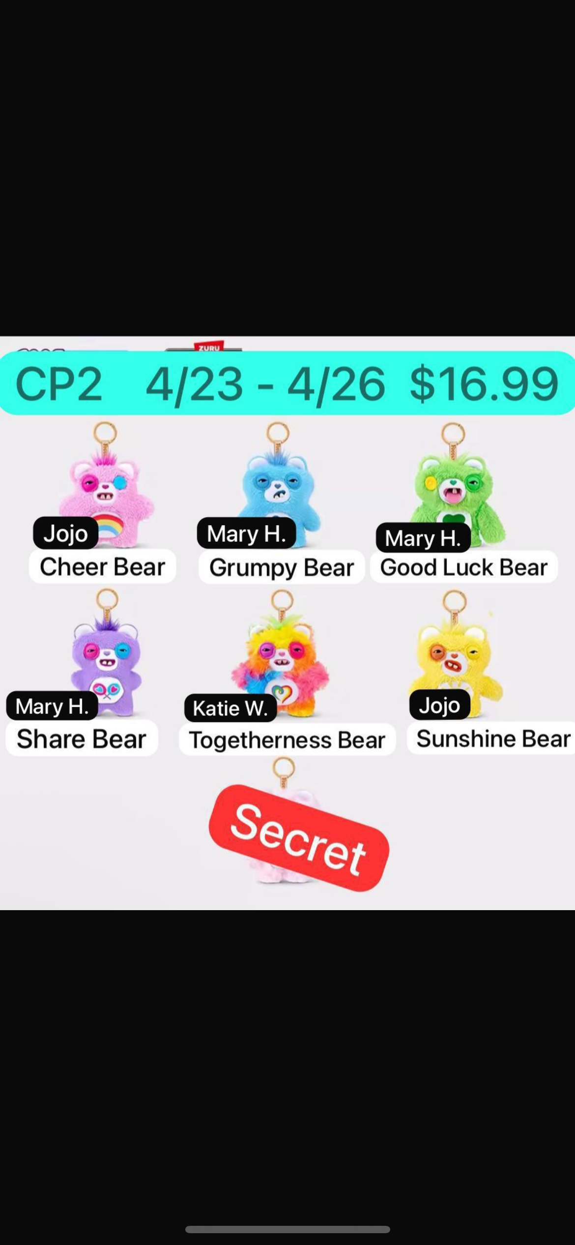Fuggler x Care Bears plush blind box