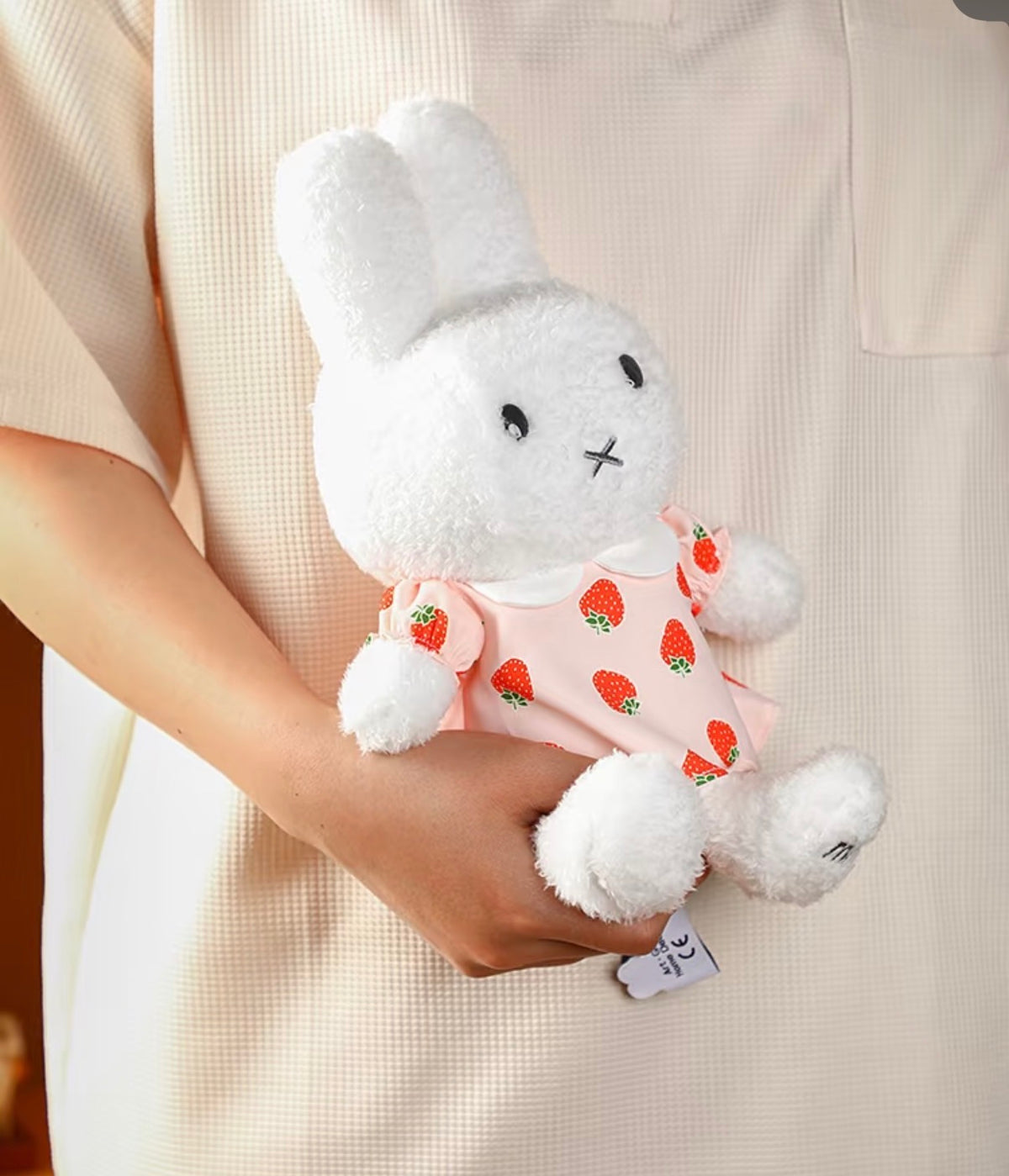 (Pre-Order) VIPO · Real Miffy Strawberry Outfit Plushie
