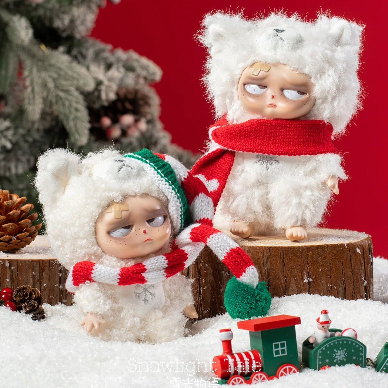 Sleepless Grumpipi Christmas Series Plush Dolls, Blind Box