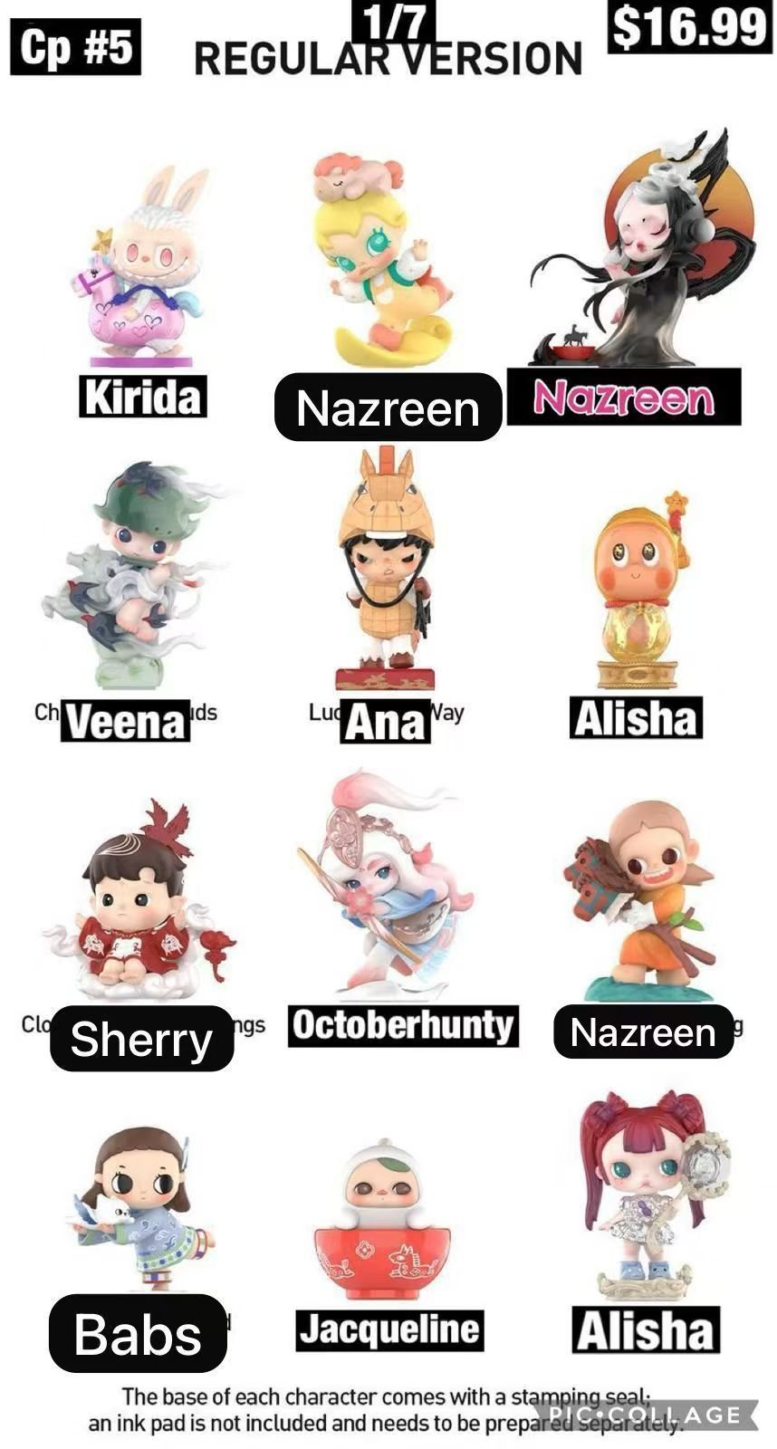 The Golden Gallop Series Figures(color random for blind boxes)