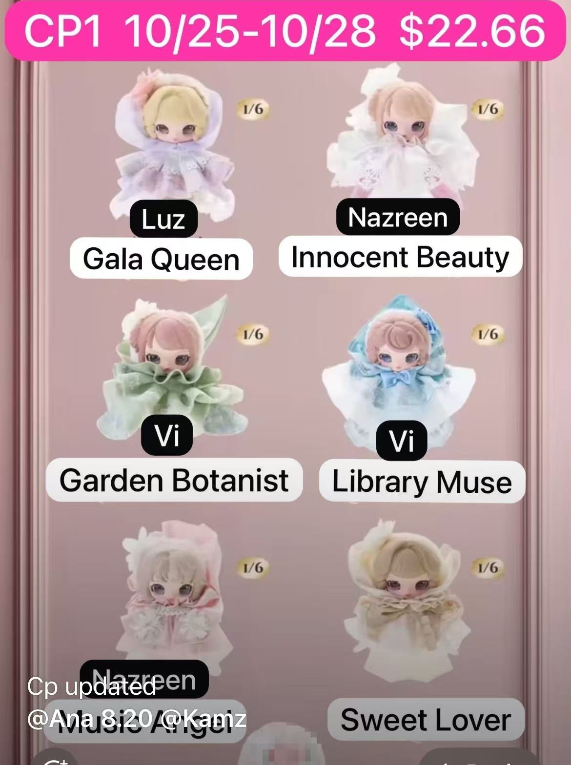 Viora The Castle Gala Series Plush Blind Box