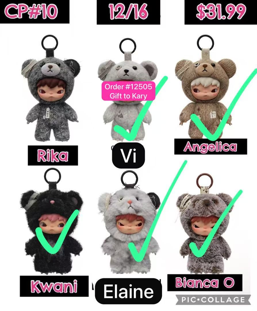 Hirono Road Journal Series-Plush Doll Pendant Blind Box