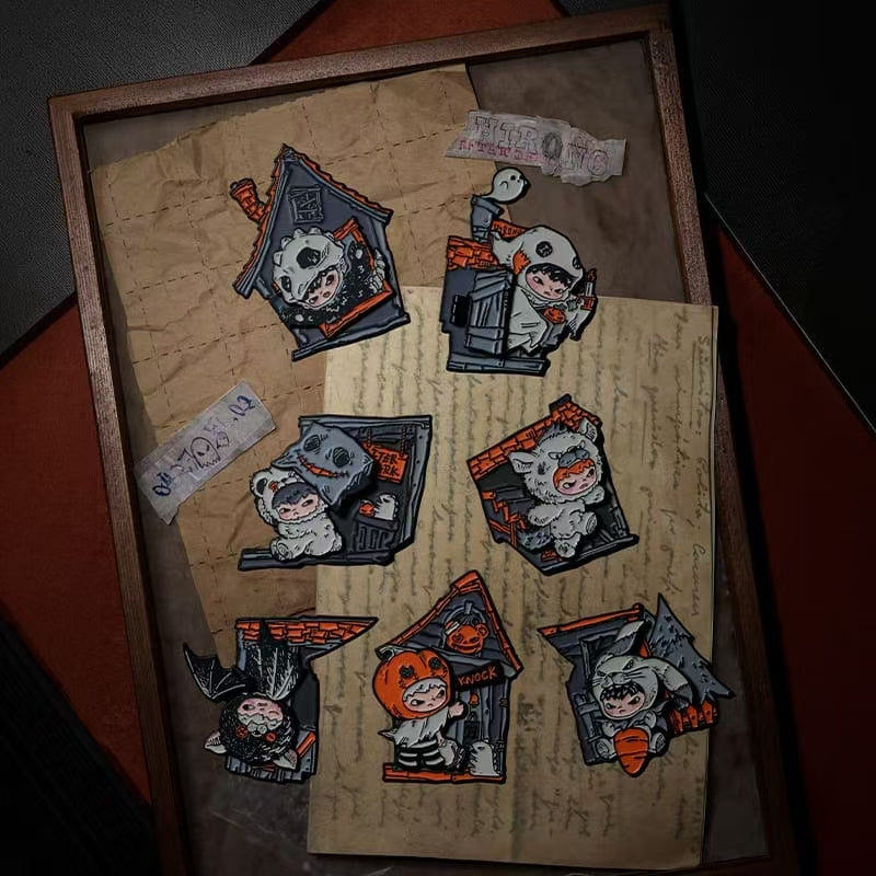 (Pre-Order) PPMT Hirono Monsters' Carnival Haunted House Puzzle Enamel Pin Set