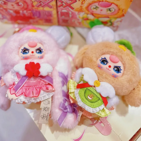 Baby Three Wuhan limited edition Plush Hanging Card toy doll