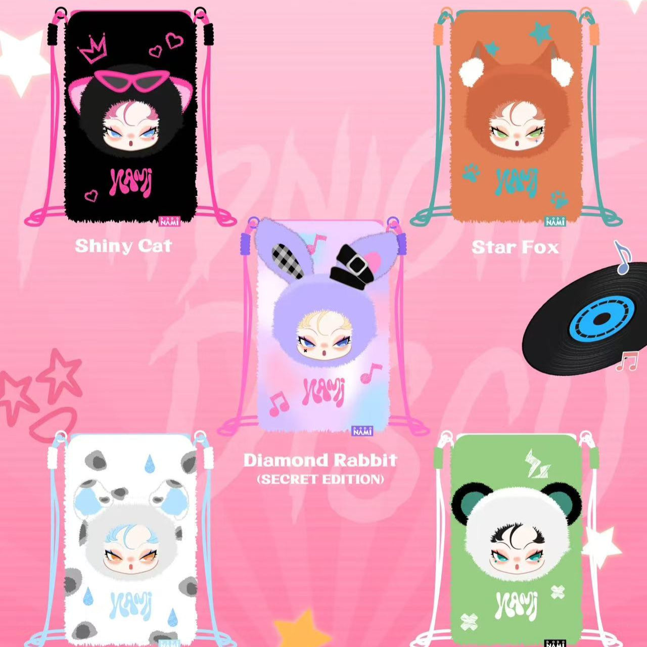 DODO NAMI Vinyl plush mobile phone bag blind box