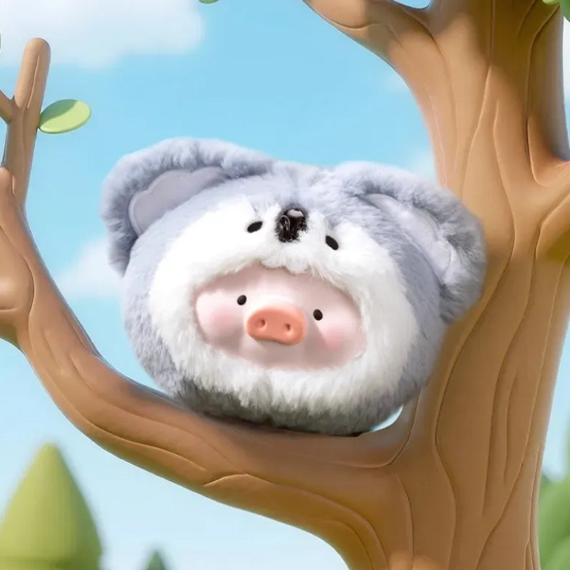 LULU The Piggy Animal Party Plush Silicone Earphone Bag Blind Box