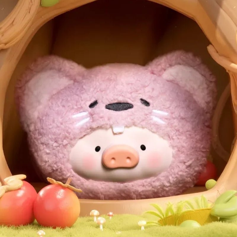 LULU The Piggy Animal Party Plush Silicone Earphone Bag Blind Box