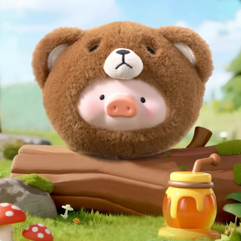 LULU The Piggy Animal Party Plush Silicone Earphone Bag Blind Box