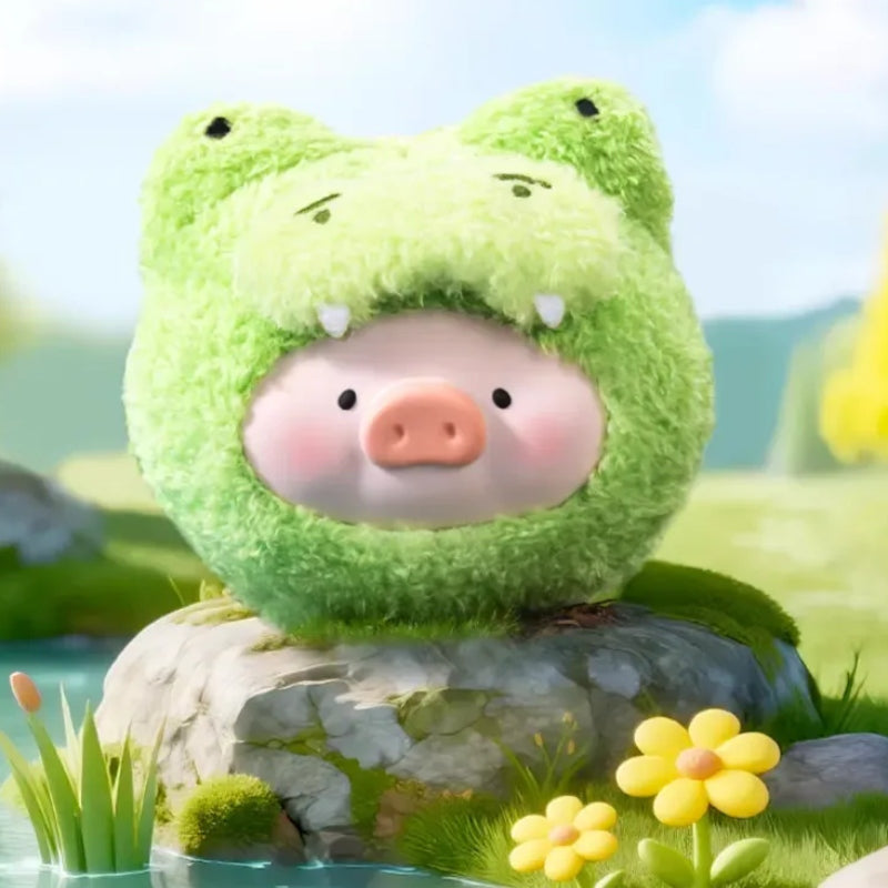 LULU The Piggy Animal Party Plush Silicone Earphone Bag Blind Box