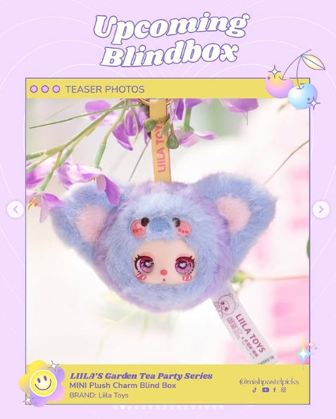 Liila's Garden Tea Party Series Mini Plush Pendant Blind Box